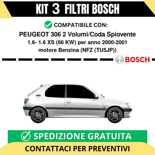 Kit bosch filtri tagliando - filtri,