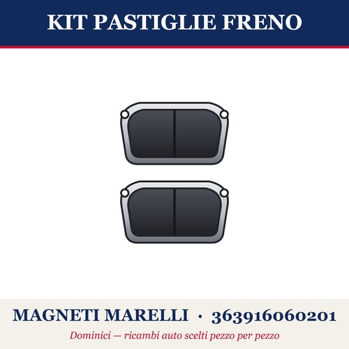 Kit pastiglie freno magneti - pastiglie,