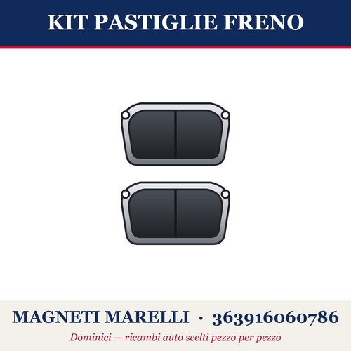Kit pastiglie freno magneti - kit,