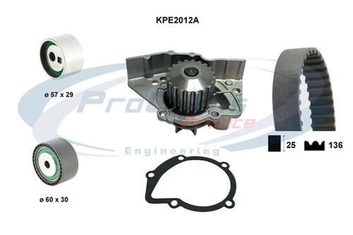 Pompa acqua kit - , cinghie